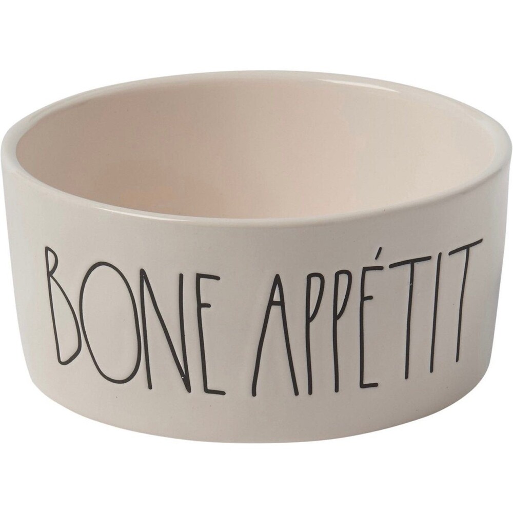 Rae Dunn Bone Appetit Dog Pet Bowl 6"